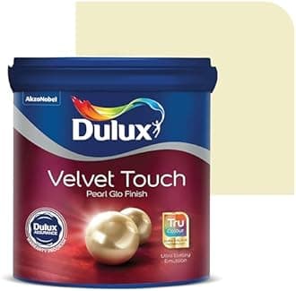 Dulux Velvet Touch Pearl GLO Interior Emulsion Paint (1L, Barely Green) – Luxurious soft-sheen wall paint, highly durable, washable, rich, intense colors, with 6-year warranty