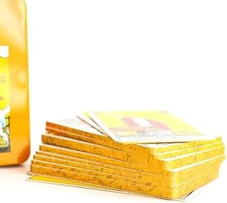 AYME The Classic Waite Oracle Tarot Card Game In A Tin A 78-Card Deck With Guidebook Gilded Black (Limited Edition) 400 Gsm Gold Core Cardstock For Adults, Secial Addition (Style 24)