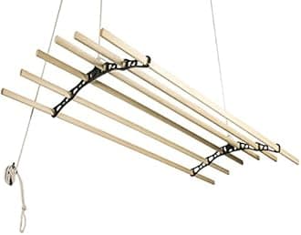 Sheila Maid ® , Original Indoor Ceiling Clothes Laundry Drying Airer Rack - 6 Rail - 57" (145cm) Long- Sage Green Cast Iron