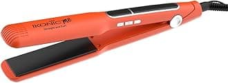 Ikonic 2 in 1 Straight n Curl Wide Hair Straightener (Wide - Orange)