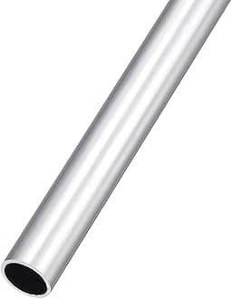 6063 Aluminum Tube (11mm OD x 9mm ID x 300mm L), Aluminum Round Tubing - for Home Furnishing, Machinery, DIY Handicraft