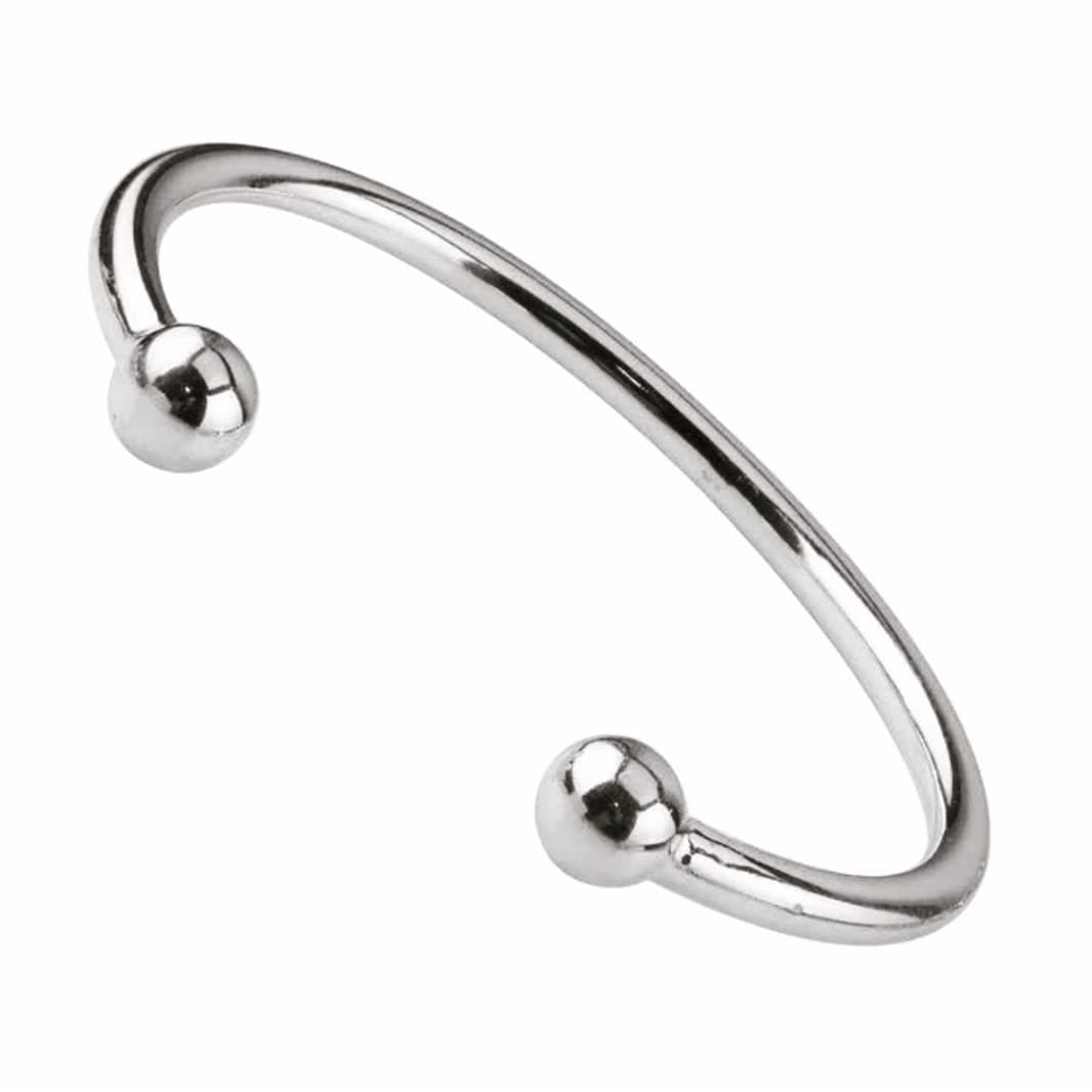 SOLID 925 Sterling Silver Torque Bangle Bracelet 21 cm & 3.5 mm thickness