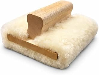 5'' Genuine Lambskin Hand Stainer Block & Pad – Premium Staining Applicator for Wood, Polyurethane, & Faux Finishes – Professional-Grade, Smooth & Even Coverage (1)