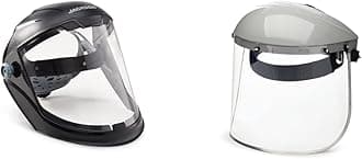 Jackson & Sellstrom Premium Face Shields with Ratcheting Headgear - Clear Uncoated Polycarbonate Windows