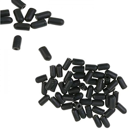 MonkeyJack 100Pcs Soft Rubber Fishing Buffer Shock Beads Knot Protector Fishing Tackle