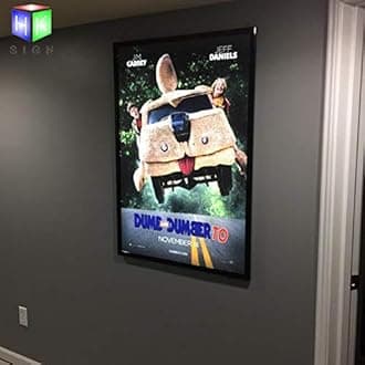 A3 Wall Mounted Black color Aluminum Snap Clip Frame Advertising Fast Food Menu Display Led Light Box Sign [Energy Class A+++]