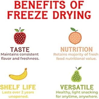 Nature's Turn Freeze-Dried Fruit Snacks - Tropical Fruit Variety Pack - Perfect For School Lunches or an On-The-Go Snack - No Sugar Added, Non GMO, Gluten Free, Nothing Artificial (1.2oz) 4-Pack