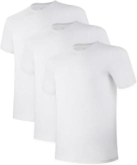 - Mens Undershirts Pack, Soft T Shirts for Men, Moisture Wicking Tees, Stretchy Breathable Crew Neck Inner Shirt