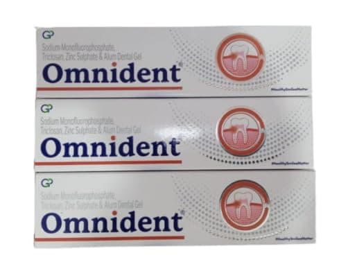 Omnident Plaque Removal Toothpaste Paste Fresh 3 Pack