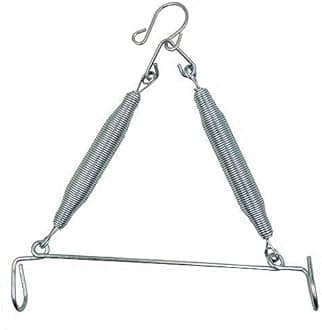 Baby Kids Infant jhula Swing Cradle Stainless Steel Baby Cradle Spring Jhula ((15kg.Triangle))