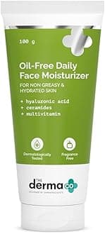 Oil-Free Daily Face Moisturizer | with Hyaluronic Acid & Ceramides | Gives Non-Greasy & Hydrated Skin & Helps Strengthens Skin Barrier | 3.53 Oz/100g