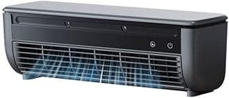 Portable Air Conditioner - Wireless Wall Mounted AC with 3 Wind Modes for Fast Cooling - 10 dB Quiet for Indoor Rooms,Bedroom,Kitchen (dark grey)