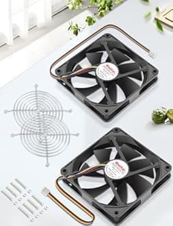Wathai 120mm Fan 120mm x 25mm 4Pin 12V DC Brushless Computer Case Cooling Fan