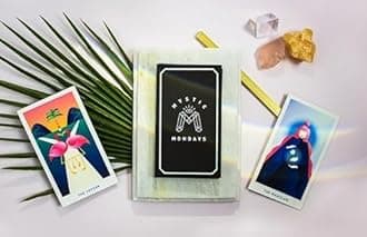 AYME Tarot Card Game with 78 Pieces Mystic Mondays Tarot Cards Decks for Beginners, Classic Traditional Standard Tarot Deck Fortune Telling Game Divination Tools ((Design 13))