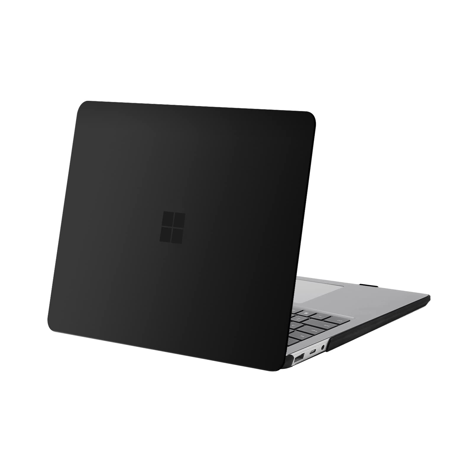 MOSISO Case Compatible with Surface Laptop 5/4/3 13.5 inch 2022 2021 2019 Release with Metal Keyboard (Models: 1951 & 1868), Protective Plastic Hard Shell Case Cover, Black