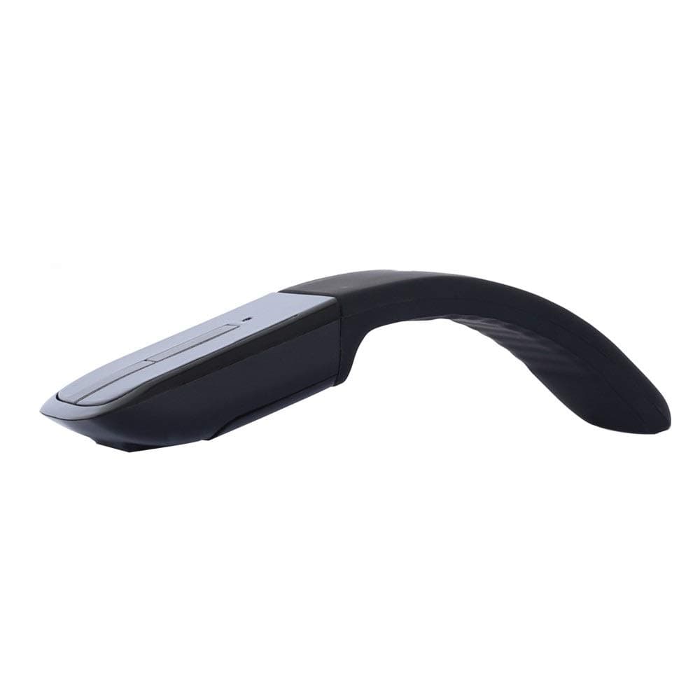 Bluetooth Wireless Mouse Arc Touch Portable Ergonomic Computer Mouse Folding Optical Mini Mice for Notebook Laptop Tablet Phone,Bluetooth-Black