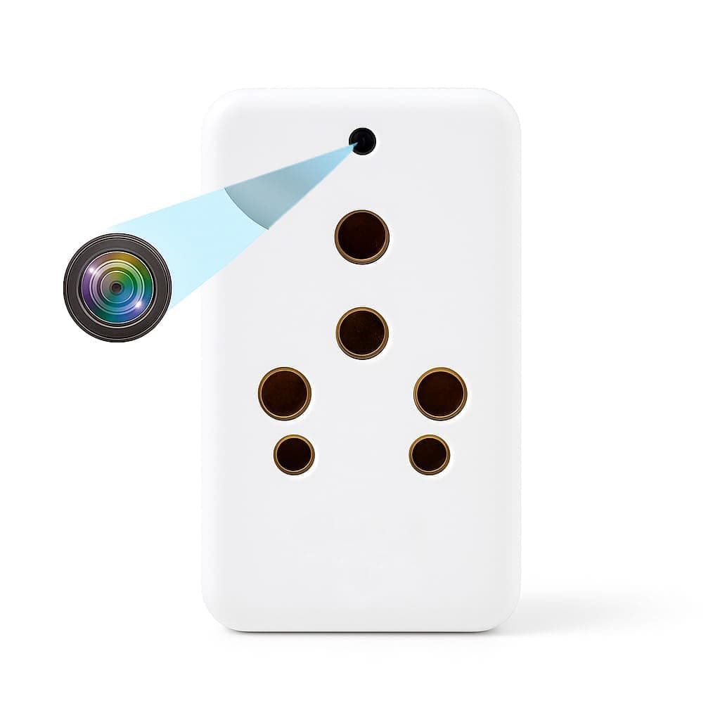 Safety Net Hidden Spy Camera WiFi Multi Plug - Hidden Camera with Live Feed WiFi - Indoor Hidden Security Camera - 1080P HD Hidden Nanny Cam - Motion Detection Spy Cam - with 32GB MicroSD Card