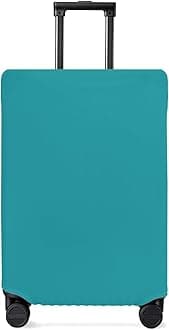 Teal Aqua Travel Luggage Cover, Tropical Ocean Beach Anti-scratch Travel Suitcase Protector Covers, Washable Elastic Baggage Covers Fit 26-28 Inch Carry on Luggage