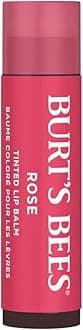 Burt's Bees Lip Tint Balm Valentines Day Gifts with Long Lasting 2 in 1 Duo Tinted Balm Formula, Color Infused with Hydrating Shea Butter for a Natural Looking Buildable Finish, Petal Rose (2-Pack)
