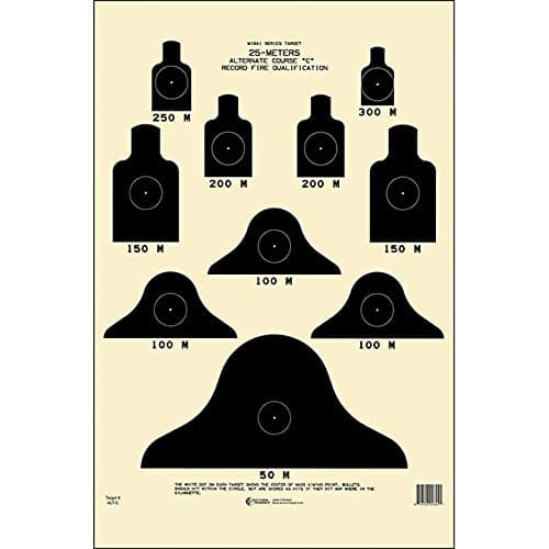 25 METER M16A1 (ALT-C) TARGET 10 PACK
