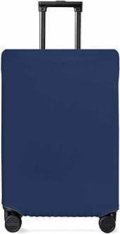 Navy Blue Travel Luggage Cover, Nautical Summer Anti-scratch Travel Suitcase Protector Covers, Washable Elastic Baggage Covers Fit 26-28 Inch Carry on Luggage