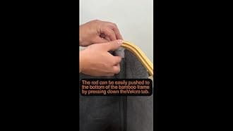 BALEINE Laundry Hamper with Lid, Tall Laundry Baskets with Bamboo Pull Handles, Large Laundry Bin with Internal Support (36 Gal/140L, Blue Pinstripe)