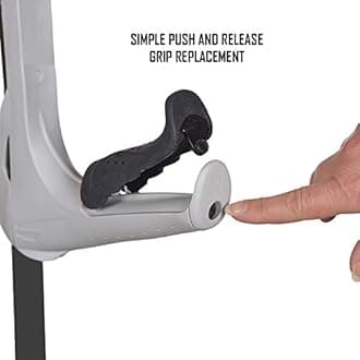 FDI Ergotech Comfort Grip Folding Handle + Collapsible Elbow Walking Stick Single Crutch, Blue + Yellow Grip