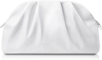 lovyoCoCo Clutch Purse for Women Soft Pleated PU Wedding Clutch, Elegant Evening Bag for Galas, Proms,Cocktail Parties