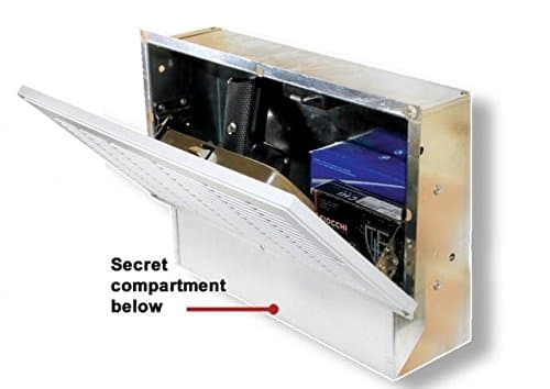 QuickSafes Quick Vent Safe Plus, w/RFID Locking System, Secret Compartment, White Grill, QVSXL