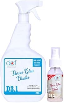 SHOWER GLASS CLEANER For Bathroom 750ml | Remove Heavy, Tough Limescale, Salt and Hard Water Marks | All Types of Glass surfaces
