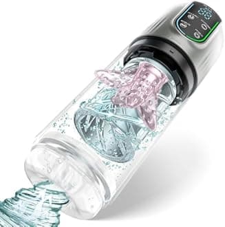 TEidea Fully Automatic Men's Fitness Equipment with LCD Screen, Multi-Frequency Telescopic Rotation(Color:C), Size