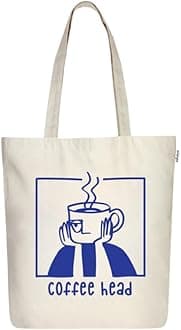 Ecoright Tote Bag for Women with Zipper, Small Tote Bag, Canvas Bag, Reusable Cotton Bag for Beach, Grocery, School & Work