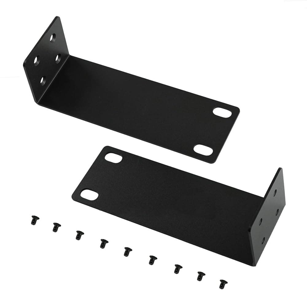 BV Tech Universal Rack Mount Kit for Switches – Space-Saving, Secure, and Compatible with Multiple Brands, Ideal for Professional Network Setups in Home, Office, or Data Centers