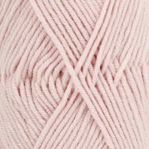 Superwash 100% Merino Wool Yarn for Knitting and Crocheting, 3 or Light, DK, Leight Worsted Weight, Drops Merino Extra Fine, 1.8 oz 115 Yards per Ball (40 Powder Pink)