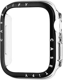Clear Watch Case - Compatible with Apple Watch Series 10-46mm - Clear Black