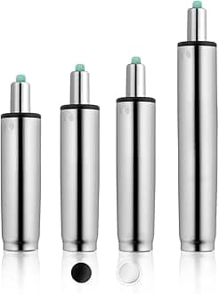 MASTERY MARTOffice Chair Gas Lift Cylinder Replacement, Heavy Duty 450 LBs/204 KGs, Universal Size Fits Most Office Chair and Swivel Chair, 4.8'' Length Extension,Highest End Class 4 (Polished Steel)