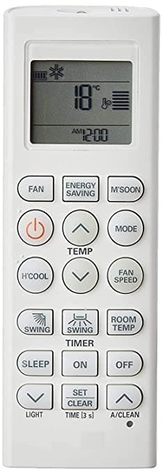 LG AC Remote Control Universal Compatible for LG Window and Split Air Conditioner