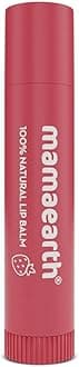 Mamaearth Strawberry Tinted 100% Natural Lip Balm with Vitamin E | 12 Hour Moisturization, Heals Dry & Chapped Lips, Hydrating & Nourishing Lip Care, Soft & Smooth Lips, Natural Tint Finish, 4g