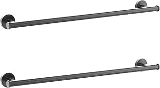 Cilee 2 Pieces Grey Bathroom Towel Bar, 24 Inch Double Towel Racks ,Bathroom Towel Holder Towel Hanger for Bathroom Stainless Steel Wall Mount