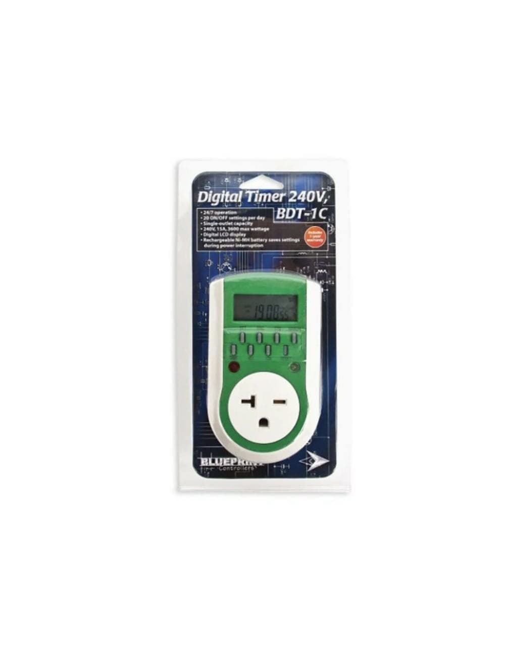 Blueprint 240V Digital Timer, BDT-1C