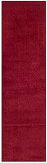 ZARA CARPETS; 'can change the floor ZARACARPETS Solid Plain Hand Made Rugs Runner Size 2 Feet by 6 Feet (2x6 feet) Blood Red