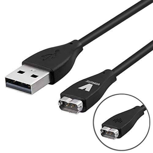 VOMLITE Fitbit Charge HR Cable, New Generation Replacement Fitbit Charge HR USB Charger Charging Cable for Fitbit Charge HR Band Wireless Activity Bracelet Charging Cord Charge (Black)