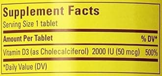 Nature Made D3 2000 IU Tablets 220 ea (Pack of 4)