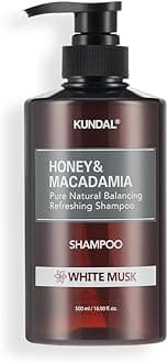 【KUNDAL/クンダル】Shampoo 500ml (Bottle) #White Musk #Honey & Macadamia #Nature #Weakly Acidic #Moisturizing #Perfume Shampoo
