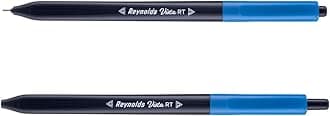 Reynolds Vista Rt 50 Ct Pack - Dispenser | Ball Point Pen Set With Comfortable Grip | Pens For Writing | School And Office Stationery | Pens For Students | 0.7 Mm Tip Size, Blue, Blue