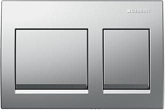 Flush Plate | Rectangular | Alpha 35 series | 115.045.QE.3 | 2 years warranty | Front Actuation Dual Push Plate for Geberit Concealed Tank | Compatible with Concealed Flush Tank (Brass)