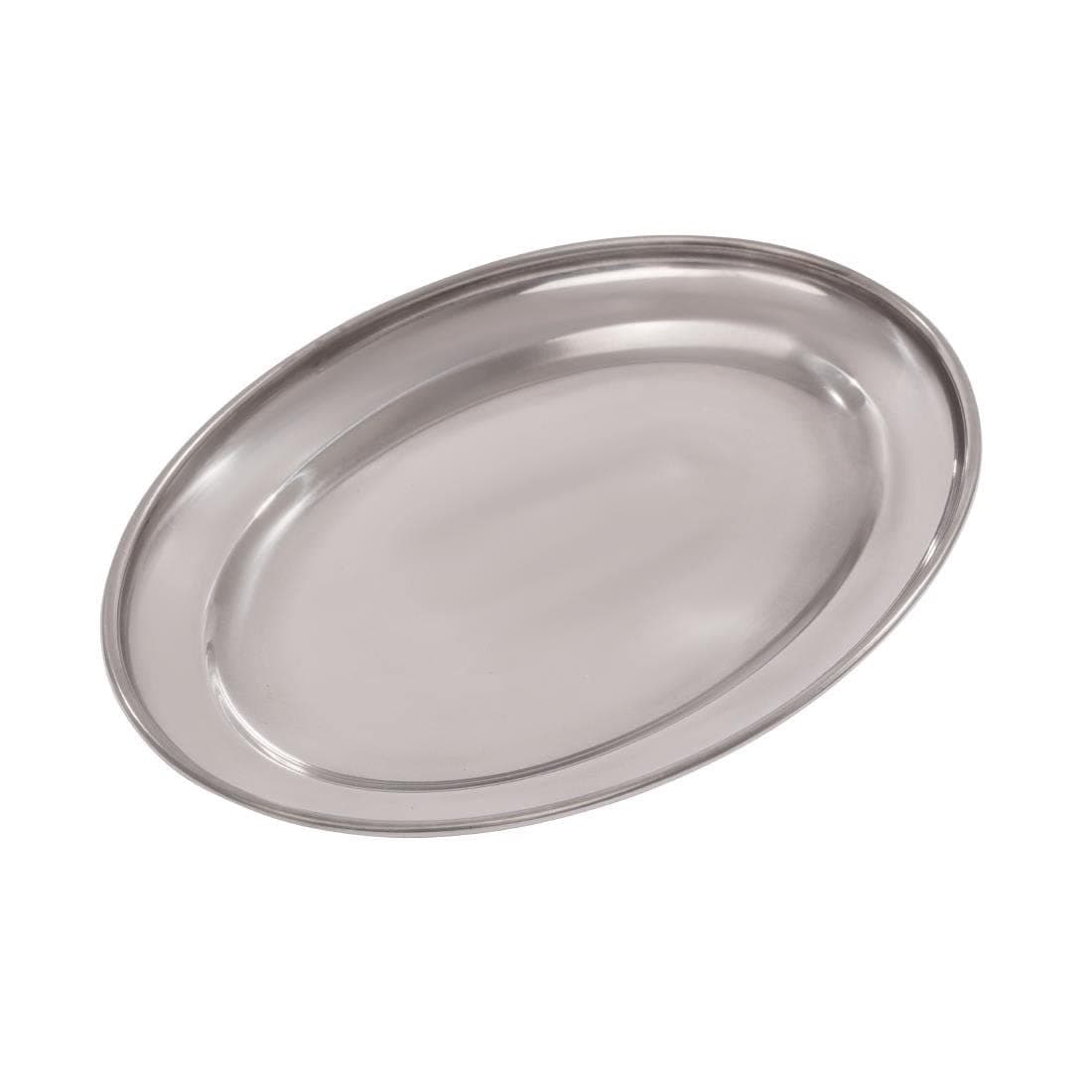 Olympia K360 Serving Flat, Oval, 8", Silver