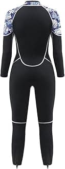 Womens Full Body Wetsuit 3mm - Neoprene Diving Suits Front Zip Dive Skin for Diving Snorkeling Surfing Swimming
