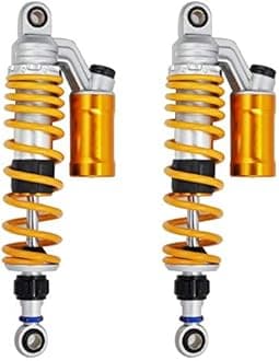 350mm/13.8" Rebound Damping Universal 7mm Spring Rear Suspension Air Shock Absorber MTB Motorcycle For BWS 125 Dirt Bike Gokart Quad ATV Nmax Xmax Aerox