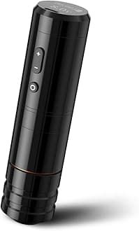 Ninja Plus Wireless Tattoo Machine - Rotary Cartridge Tattoo Gun with 2000mAh Power LCD Digital Display Brushless Motor Straight Drive Bar Tattoo Equipment for Tattoo Artists